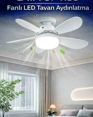 CATA CT-1155 Karayel Fan LED Ampul 82W Kumandalı