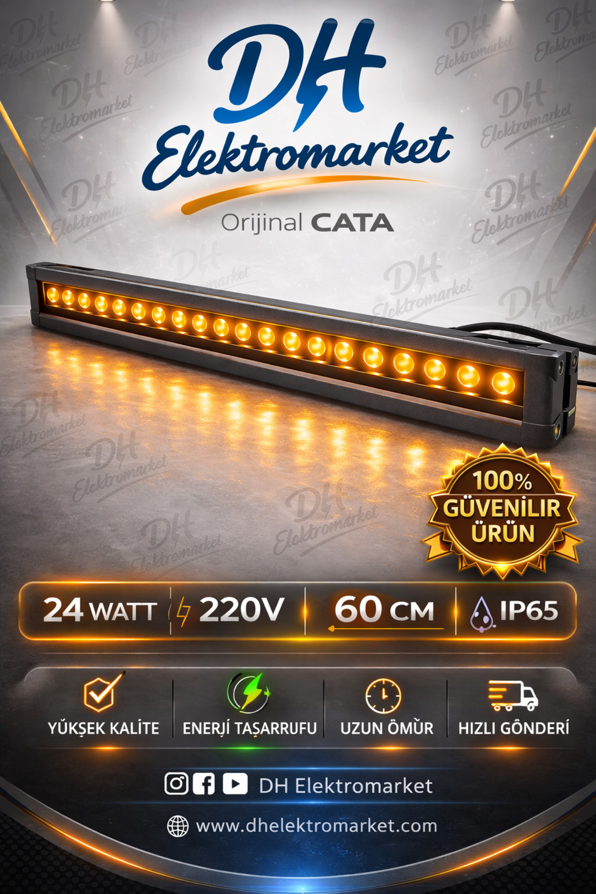 CATA LED Wallwasher Dış Cephe Duvar Aydınlatma Serisi (IP65)