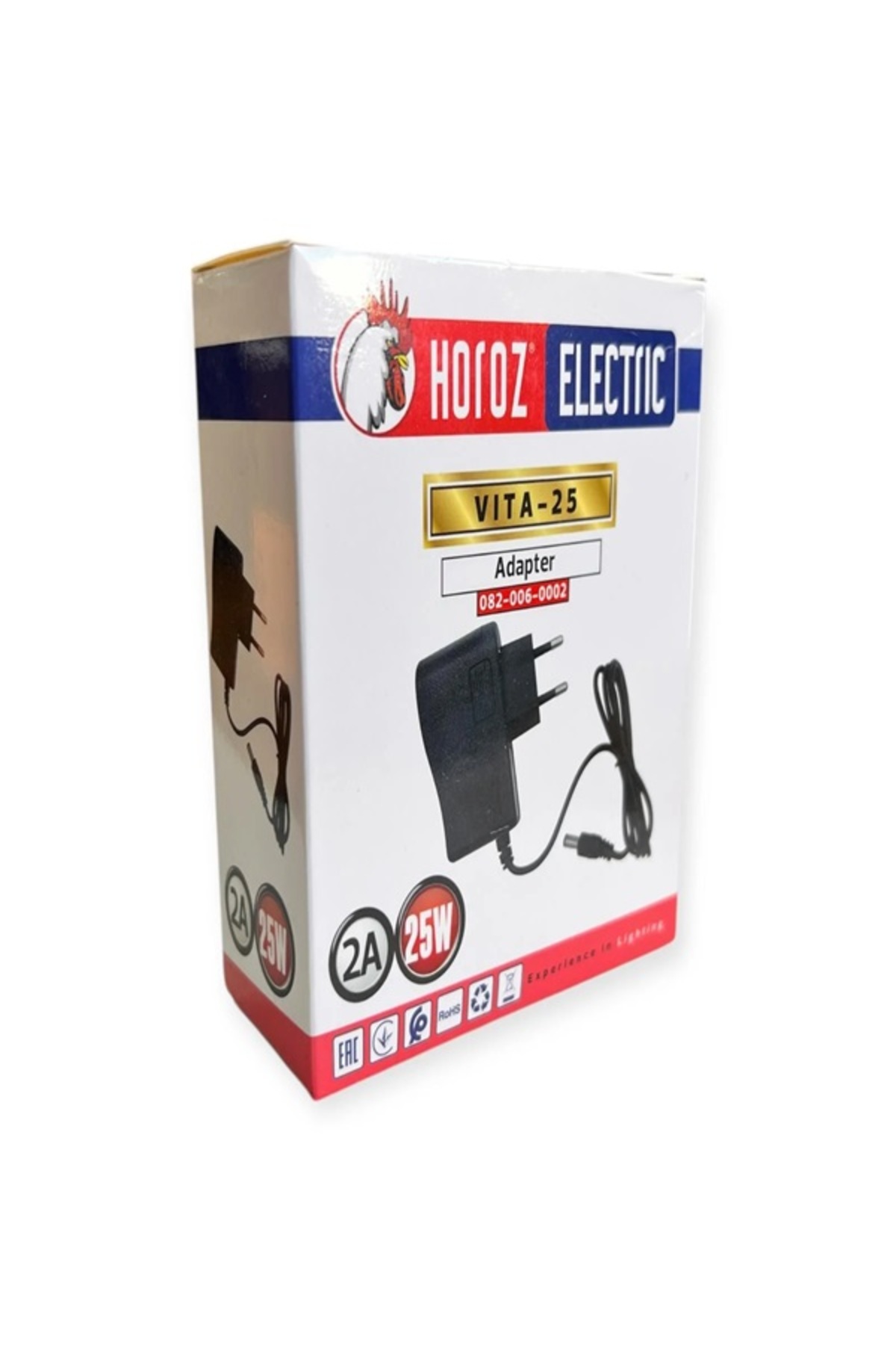 HRZ 082-006-0002 Vita-25 25W 100-240V/12V 2A Adaptör