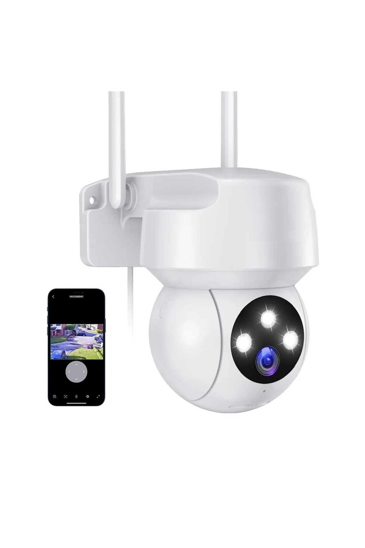 Dış Mekan Gece Görüşlü 360 Derece Wifi Akıllı Ip Kamera - Ct-4051
